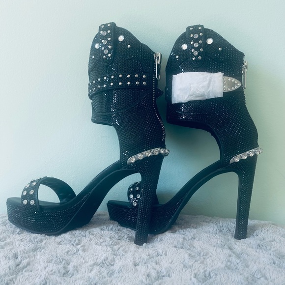 Dolls Kill “NWT” Western Cowgirl Shine Rhinestone Heels - Picture 3 of 7